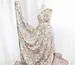 Льон бохо малюнок півонії, бежевий з рожевим - фото 5 - інтернет-магазин tkani-atlas.com.ua
