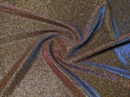 Трикотаж диско хамелеон, малиново-синий на золотом (отрез 1,1 м) - интернет-магазин tkani-atlas.com.ua
