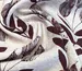 Штапель кринкл малюнок листочки, бордово-бежевий - фото 2 - інтернет-магазин tkani-atlas.com.ua