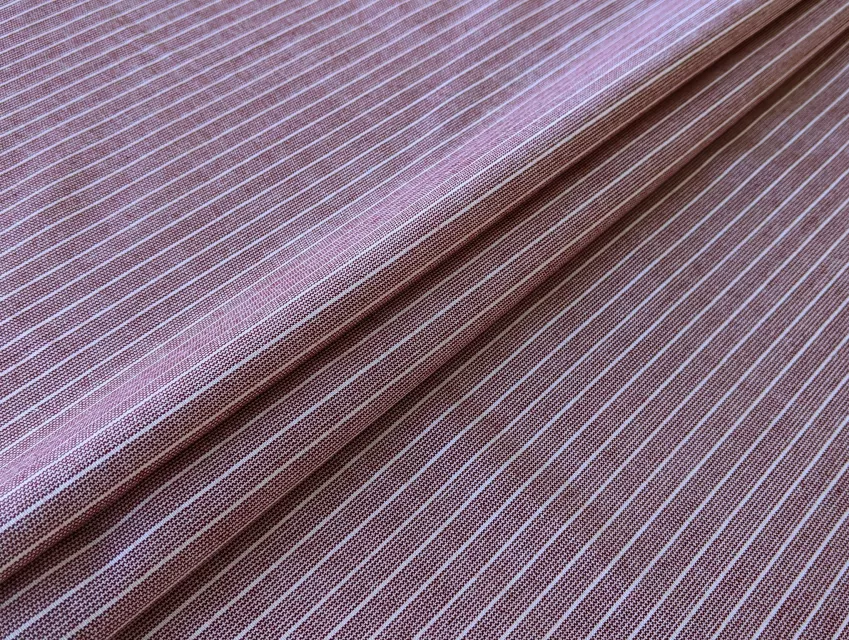 Костюмка Маргарет смужка вузька, фрезовий - фото 1 - інтернет-магазин tkani-atlas.com.ua