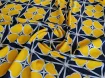 Софт геометрична романтика, гірчиця - інтернет-магазин tkani-atlas.com.ua
