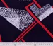 Софт геометричний, червоний на темно-синьому - фото 3 - інтернет-магазин tkani-atlas.com.ua