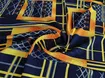 Софт акварель абстракції, жовтий на темно-синьому - інтернет-магазин tkani-atlas.com.ua