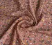 Шифон креповий дрібні квіточки, персиковий - фото 1 - інтернет-магазин tkani-atlas.com.ua