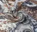 Шифон Вена цветочный, коричневый с серым - фото 1 - интернет-магазин tkani-atlas.com.ua