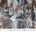 Шифон Відень квітковий, коричневий з сірим - фото 3 - інтернет-магазин tkani-atlas.com.ua