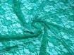 Гипюр цветочный цветочная сказка, бирюзово-зелёный - интернет-магазин tkani-atlas.com.ua