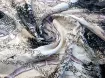 Атлас-шифон ремешки, сиреневый на сером - интернет-магазин tkani-atlas.com.ua