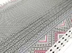 Трикотаж масло двухсторонний купон 16.5см, черный на молочном - интернет-магазин tkani-atlas.com.ua