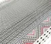 Трикотаж масло двухсторонний купон 16.5см, черный на молочном - фото 1 - интернет-магазин tkani-atlas.com.ua