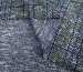 Трикотаж тёплый клетка с елочкой, серо-черный с синим - фото 3 - интернет-магазин tkani-atlas.com.ua