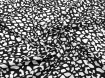 Американский креп рисунок пятнистый, черный с молочным - интернет-магазин tkani-atlas.com.ua