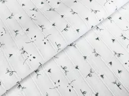 Коттон мережка розочки, молочный - интернет-магазин tkani-atlas.com.ua