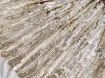 Пайетка на сетке ракушка, бежевый (отрез 2,8 м) - интернет-магазин tkani-atlas.com.ua