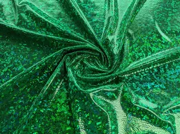 Трикотаж масло голограмма, зеленый - интернет-магазин tkani-atlas.com.ua