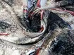 Атлас-шифон ремешки, розовый на бежевом (отрез 1,7 м) - интернет-магазин tkani-atlas.com.ua