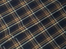 Коттон рубашечный клетка 65 мм, темно-синий с коричневым - интернет-магазин tkani-atlas.com.ua