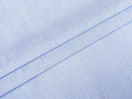 Котон рубашка смужка 2 мм, блакитний - інтернет-магазин tkani-atlas.com.ua